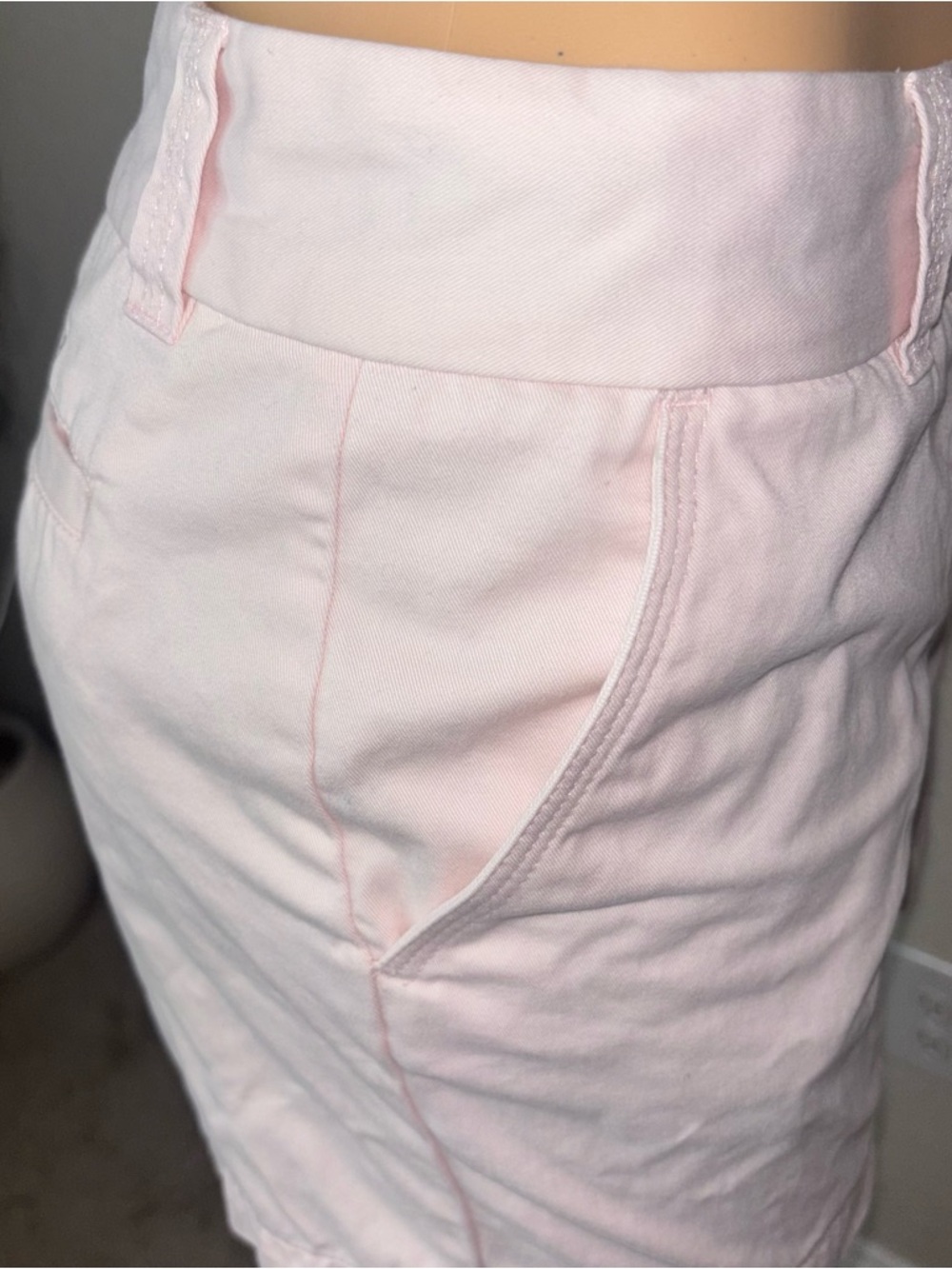 Tommy Hilfiger Pale Pink Chino Bermuda Shorts - Picture 4 of 7